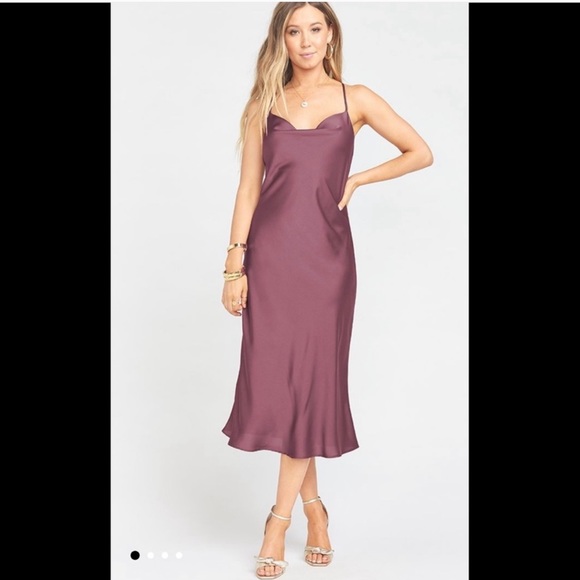Show Me Your MuMu Dresses & Skirts - NWT Show Me Your Mumu | Verona Cowl Satin Dress